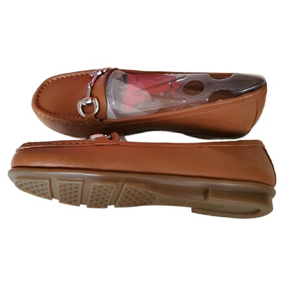 Aerosoles Tan Leather Loafers, Ladies Brown Loafers NIB - Picture 3 of 3